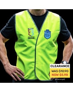 Official NSW State of Origin Safety Vest Non-Reflective Large