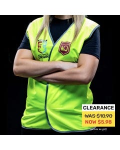 Official QLD State of Origin Safety Vest Non-Reflective Large