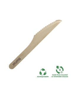 Coated Wooden Knife 16cm (100 per Pack)