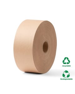 Kraft Water Activated Tape 70mm x 184m - 100% Recyclable & Biodegradable