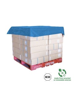 Pallet Caps - 1700mm sq x 20um Blue (250 caps per roll)