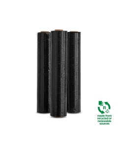 Signet's Own Blown PCR Hand Pallet Wrap - 500mm x 300m x 15um Black