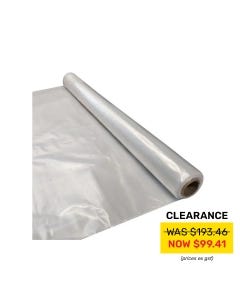 Clear Single Wound LDPE Sheet Roll - 1000mm x 200m x 50um