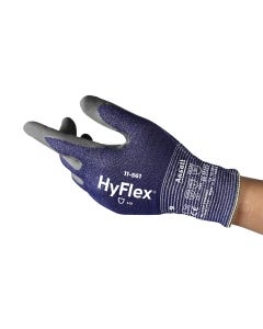 Ansell Hyflex 11-561 Nitrile Palm Foam Blue Gloves Size 9 (12 pairs per carton)