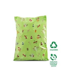 Christmas Mailer - 80% Post-Consumer Recycled Poly Mailer No.4 340mm x 440mm