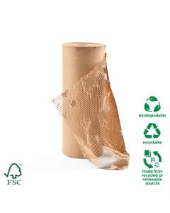 Geami Wrap N Go Kraft Honeycomb Paper 268m Roll - 100% Recyclable