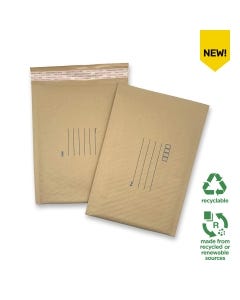 Brown Kraft Paper Eco Bubble Mailers No. 1 - 150mm x 225mm (300 per box)