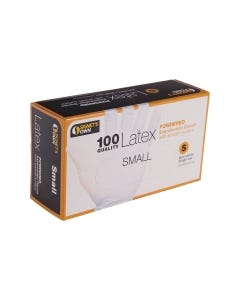 Signet's Latex Low Powder Exam Gloves - Small (100 gloves per box)
