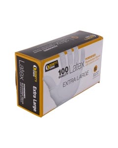 Signet's Own Latex Low Powder Exam Gloves -  Extra Large (100 gloves per box)