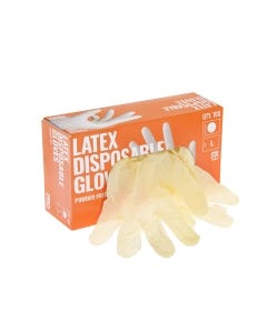 Latex Low Powder Exam Gloves - Extra Large (100 Gloves Per Box)