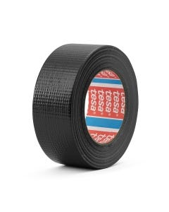 tesa 4688 Standard Polyethylene Coated Cloth Tape Black - 48mm x 25m