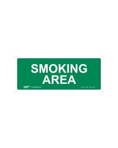 Smoking Area 450mm x 180mm-Metal