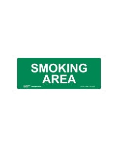 Smoking Area 450mm x 180mm-Metal