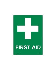 First Aid 450mm x 600mm - Metal
