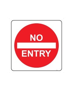 No Entry 750mm x 750mm - C2 Reflective Aluminium