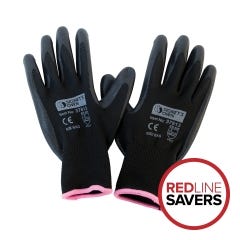 Signet’s Own Foam Nitrile Gloves -Black Size 6 (12 pairs per carton)