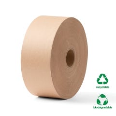 Kraft Water Activated Tape 70mm x 184m - 100% Recyclable & Biodegradable