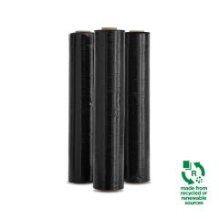 Signet's Own Blown PCR Hand Pallet Wrap - 500mm x 300m x 15um Black
