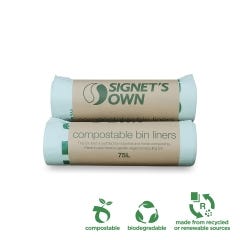 Signet's Compostable Bin Liners - 75L