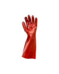 Dipped PVC Elbow Length Gloves 45cm - Red (12 pairs per carton)