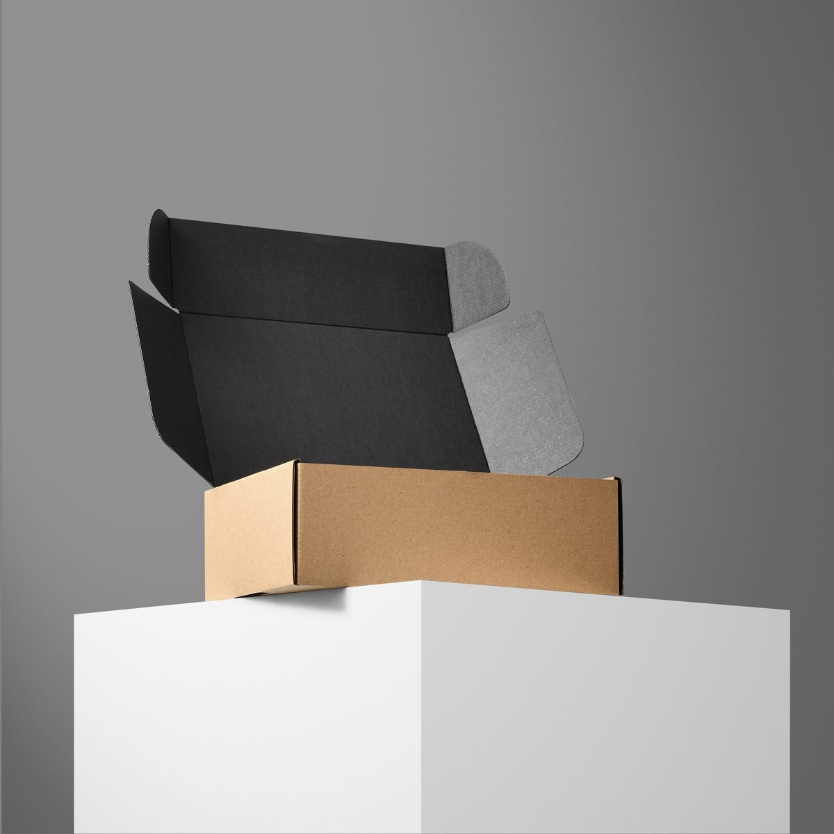 Kraft & Black Mailing Box