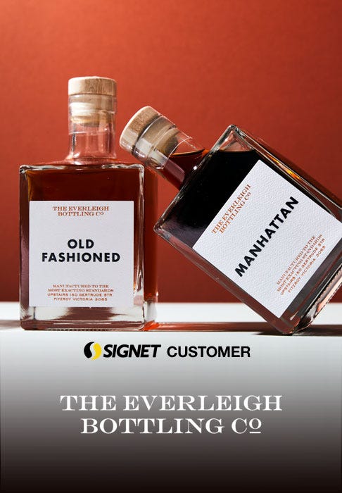 The Everleigh Bottling Co improve efficiency by 20% and see a 60% cost saving with Signet’s eco-friendly packaging solutions