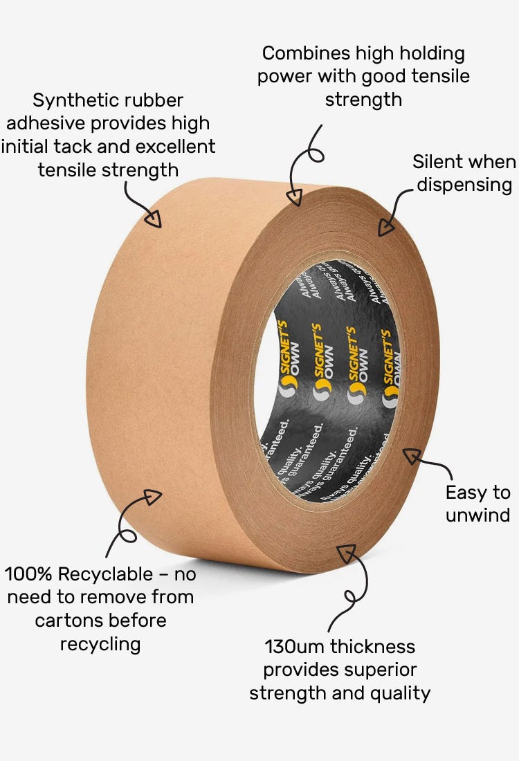 Signet's Own Kraft Paper Tape