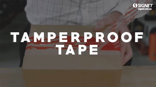 Signet's Own Tamperproof Tape Youtube Video