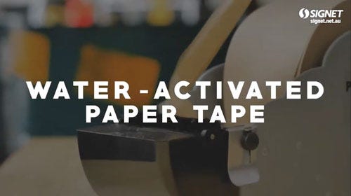 Signet's Own Kraft Water Activated Tape Youtube Video