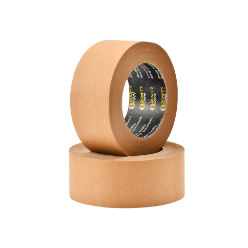 A roll of kraft paper tape