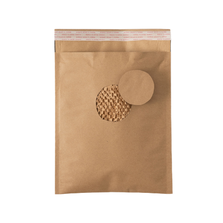 A kraft paper honeycomb mailing bag