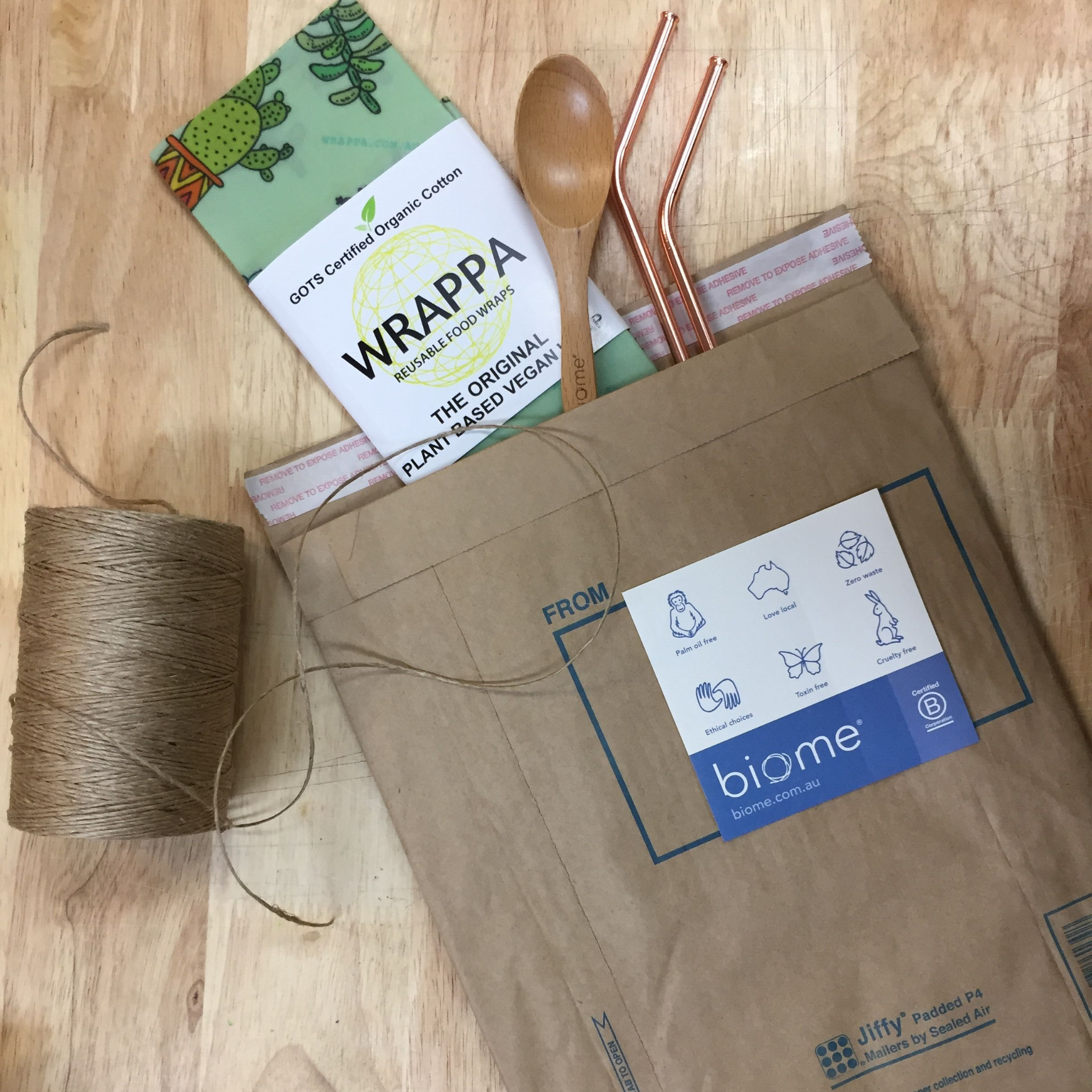 Biome Products in Jiffy Bag