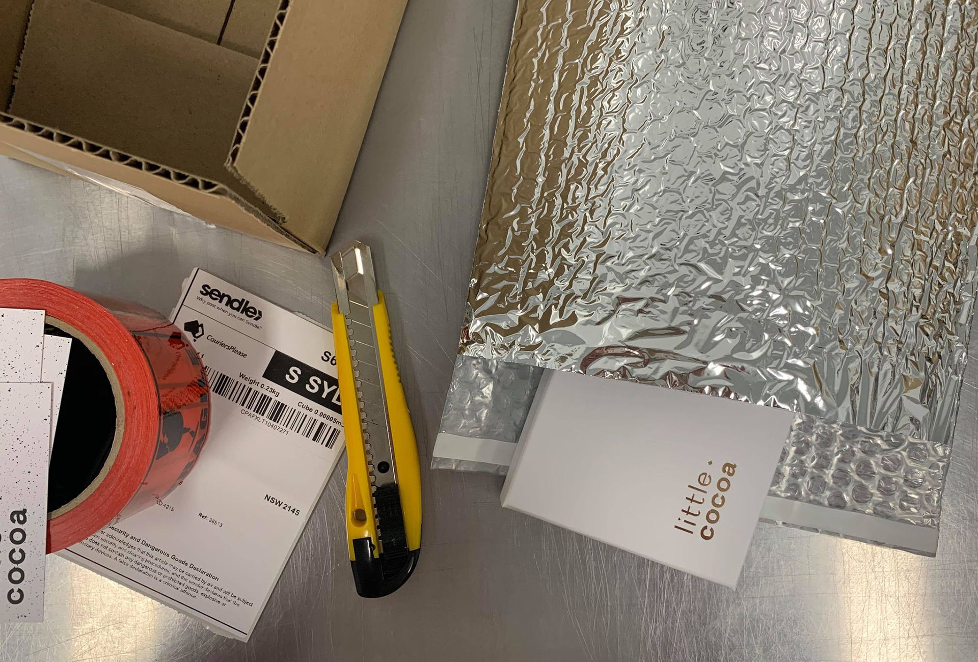 Displayed In The Image Are The Several Different Cold Packaging Items Offered By Signet Including Tapes, Cold Packs And Foils