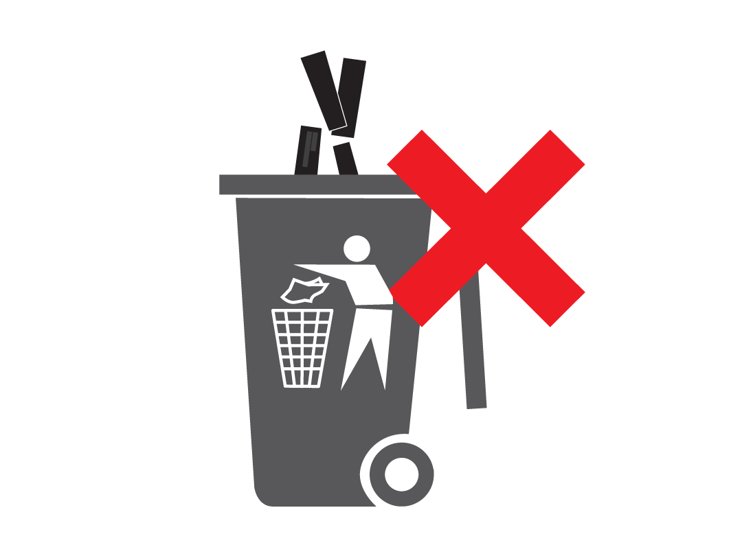 Do not put compostable products in landfill