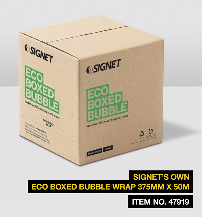 Signet's Own Eco Boxed Bubble Wrap - 375mm x 50m