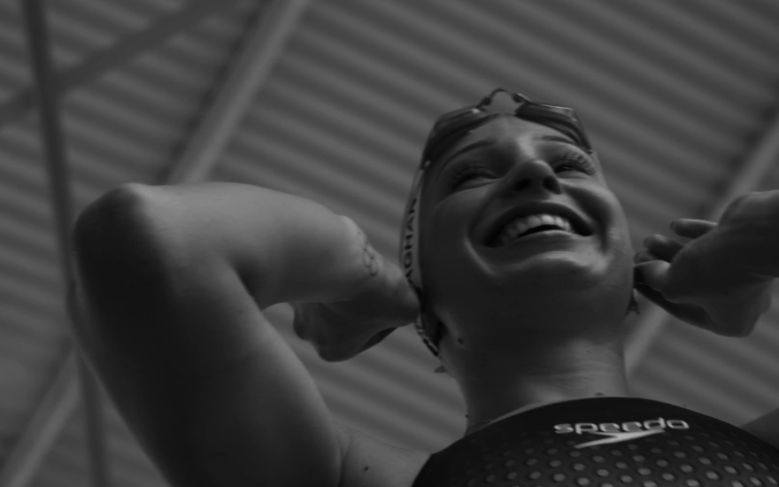 Mollie O'Callaghan Black and White Candid