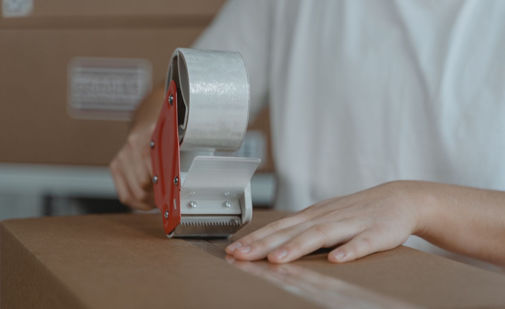 Packaging Tape Dispenser Sealing Carton with Tape Dispenser