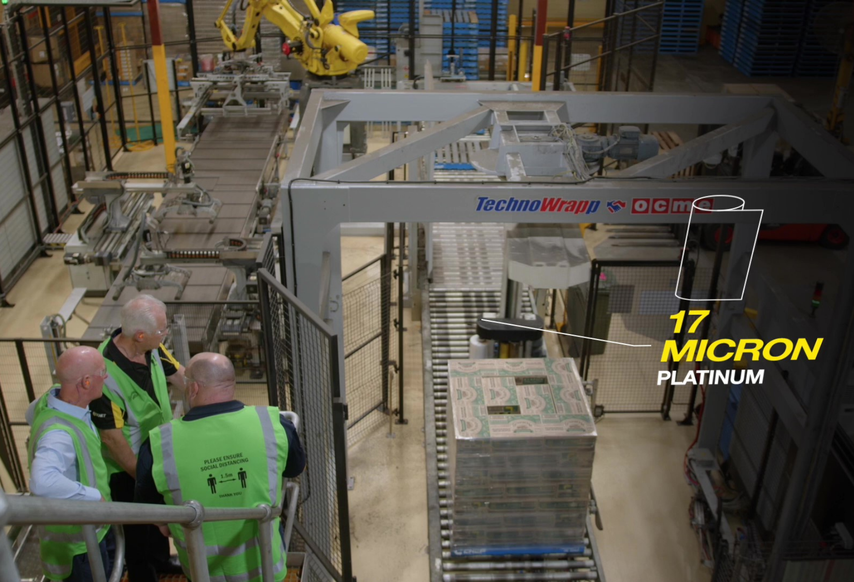 Pallets being wrapped in Signet's Stretch Film