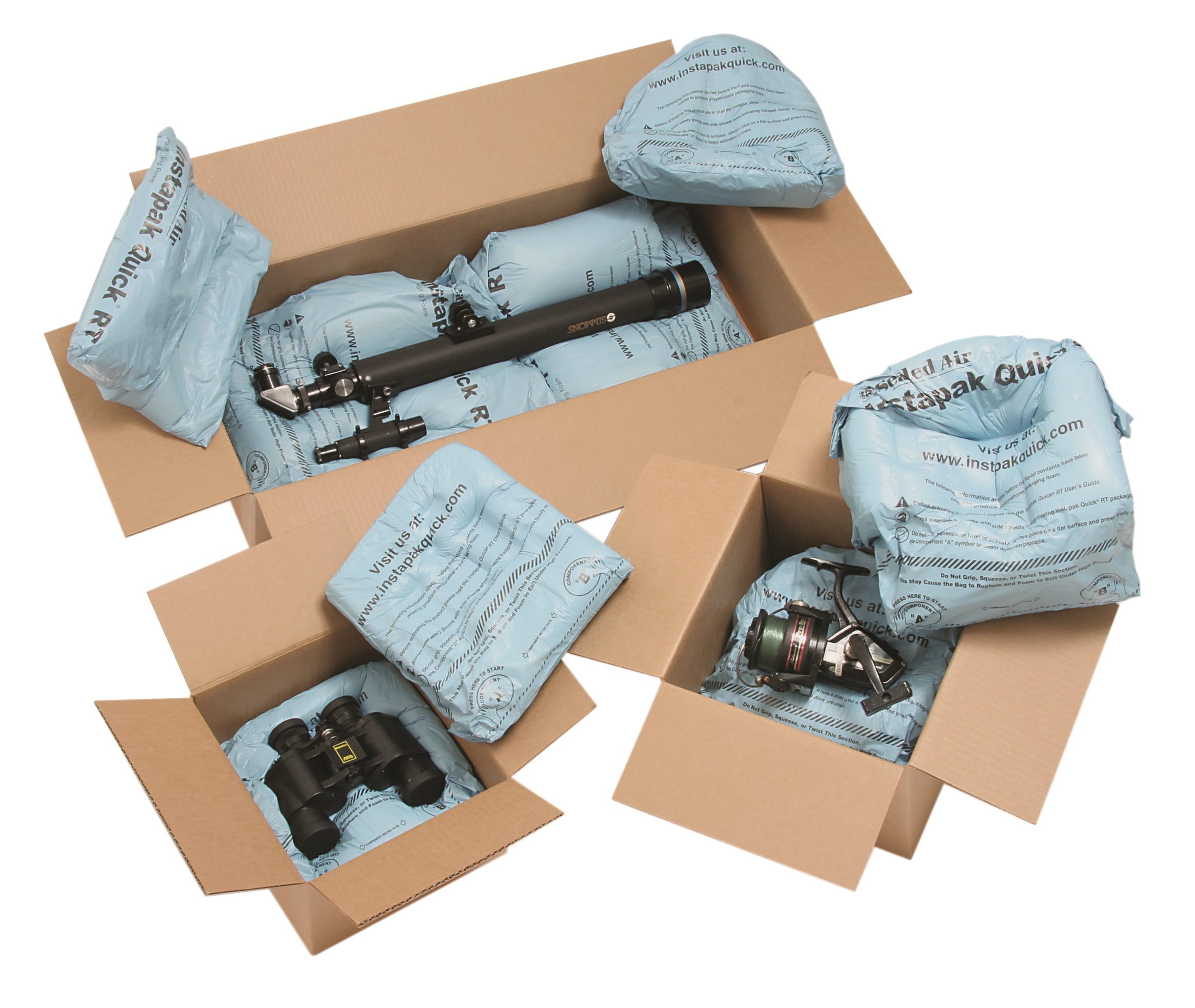 Sealed Air Instapak Quick in cartons