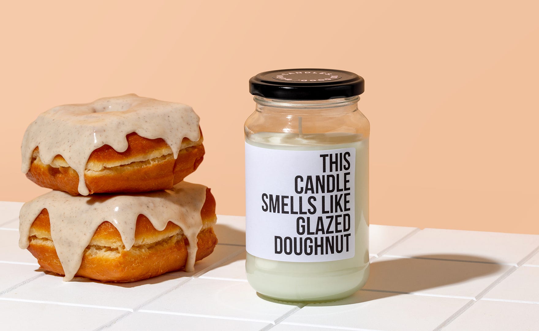 The Prospect Project Glazed Donut candle