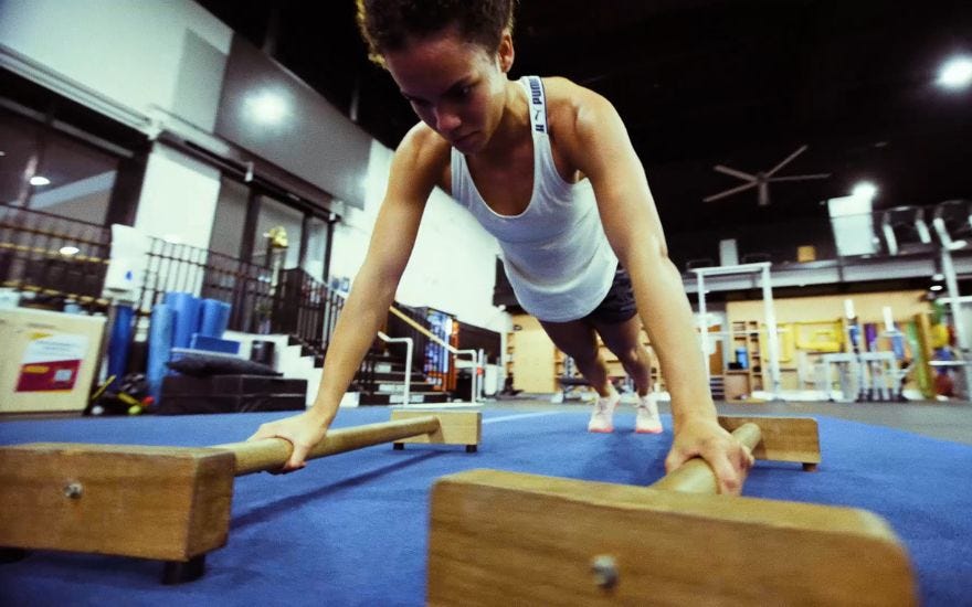 Torrie Lewis Training in Gym 