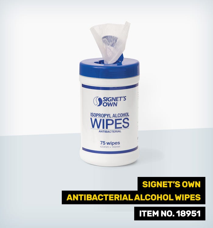 Signet's Own Antibacterial Alcohol Wipes